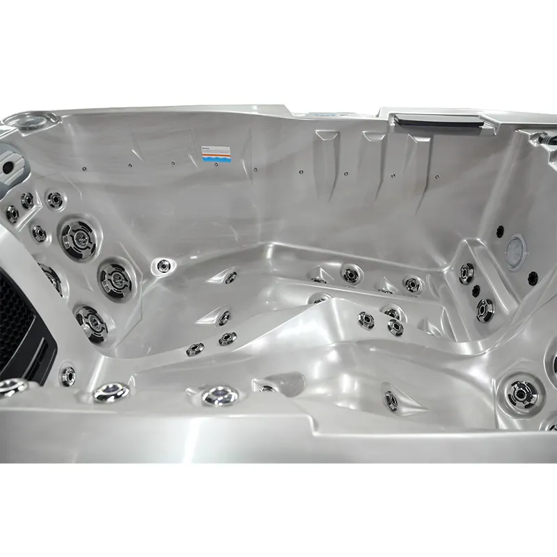 Jacuzzi ogrodowe 2-os. z hydromasażem SPA-749 200x135 cm biały/brązowy - HS_SPA749-3284