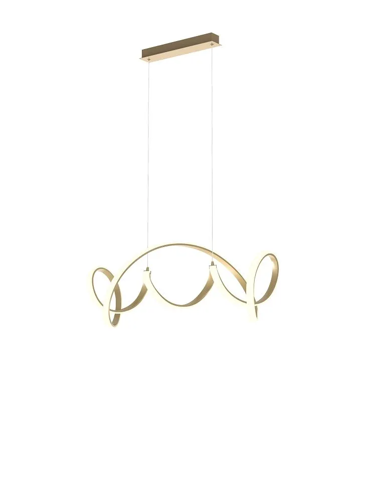 lampa wisząca, bieżnik, metal, złoty, design