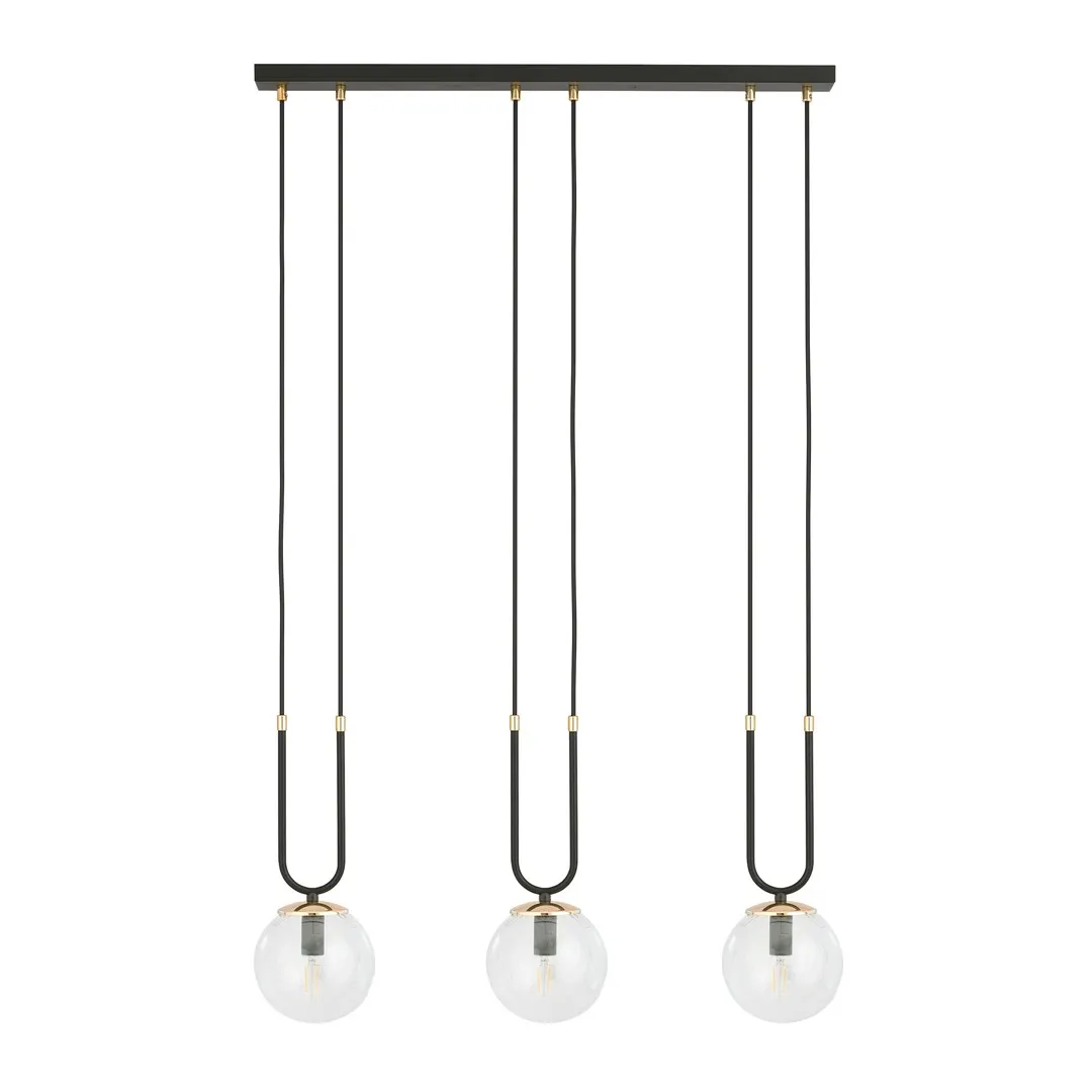 Lampa wisząca GLAM Czarny 1114/3 - 1114/3