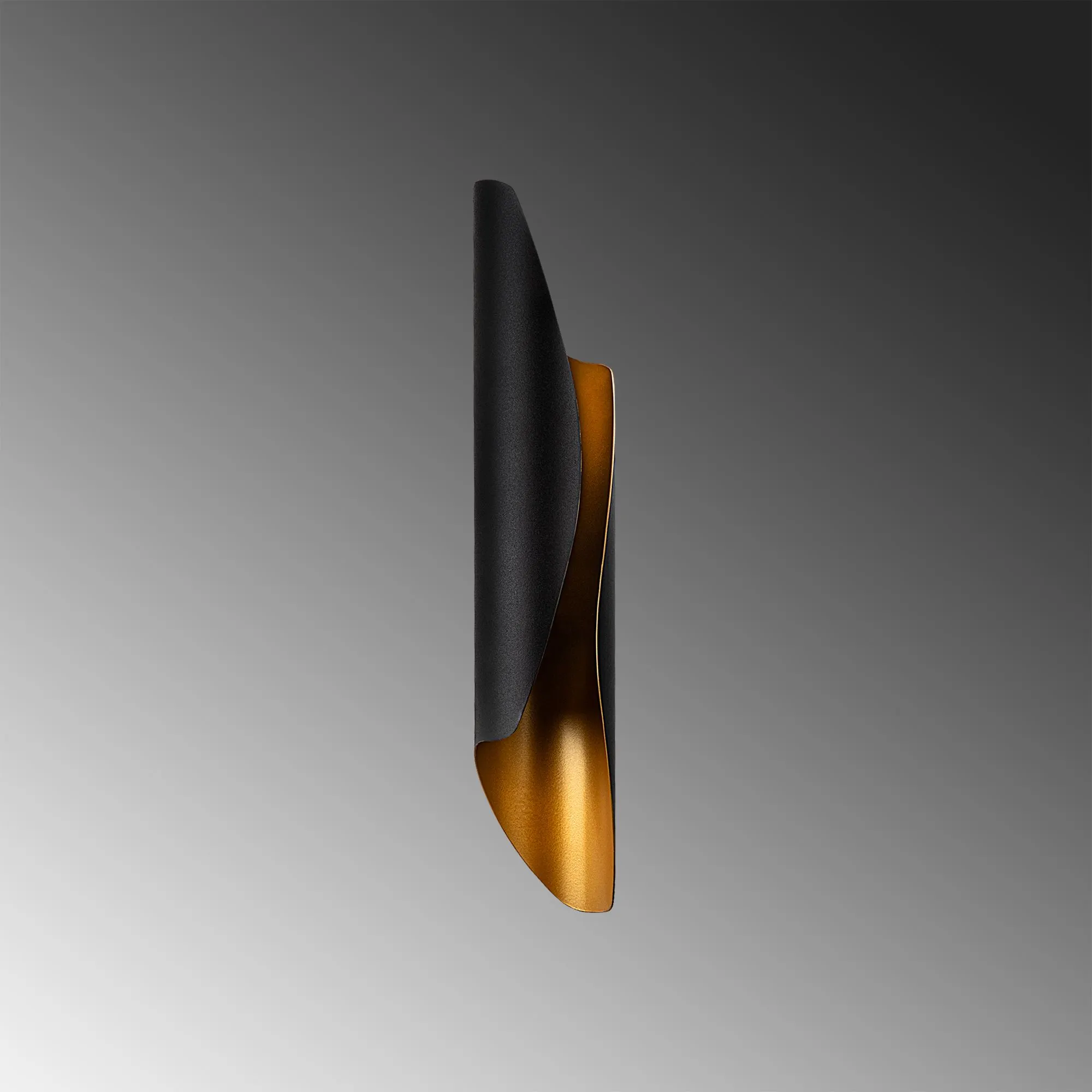 Lampa ścienna kinkiet FLARE 8x40 cm czarna złota - ASI_892OPV2426