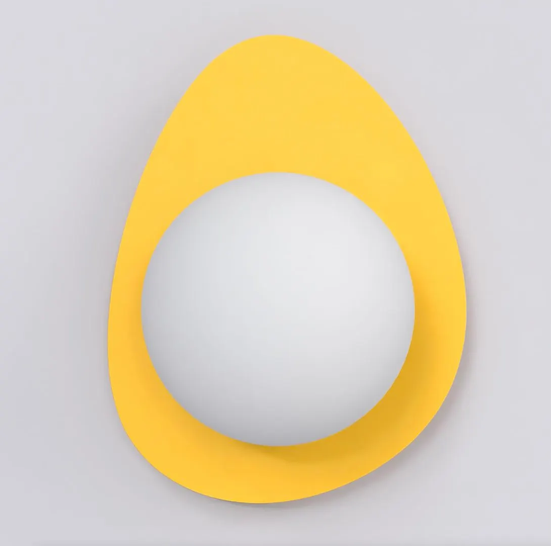 image jajo, żółty, kreska, kółko, formy_geometryczne