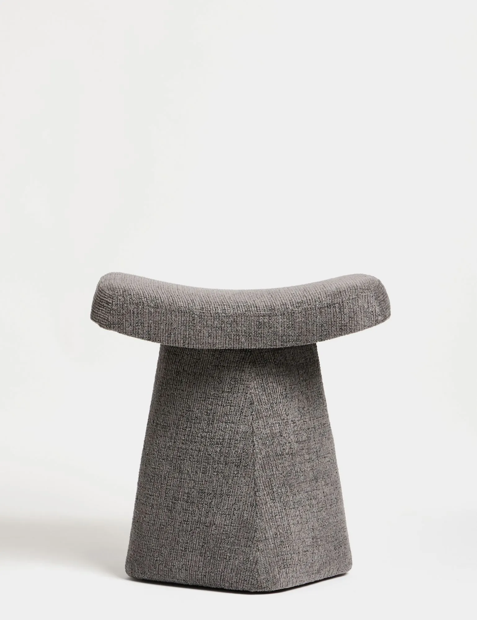 Podnóżek tapicerowany ASBERG 37x47 cm szary - ASI_370CTF1103