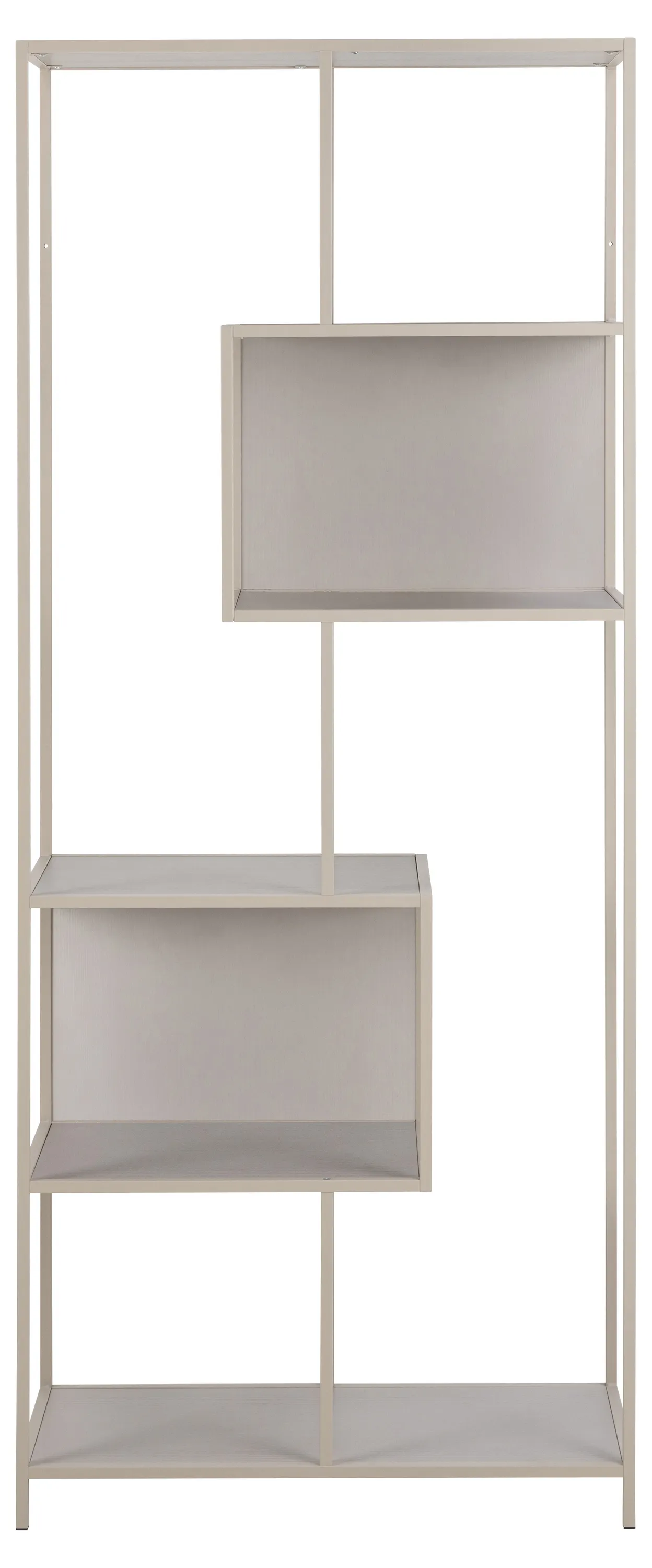 Regał otwarty SEAFORD szary 77x35x185 - 0000108323