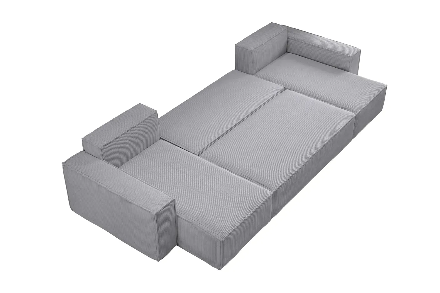 Narożnik uniwersalny KARL U rozkładany tkanina Poso 110 jasnyszary - NAROZNIK_KARL_U_POSO110