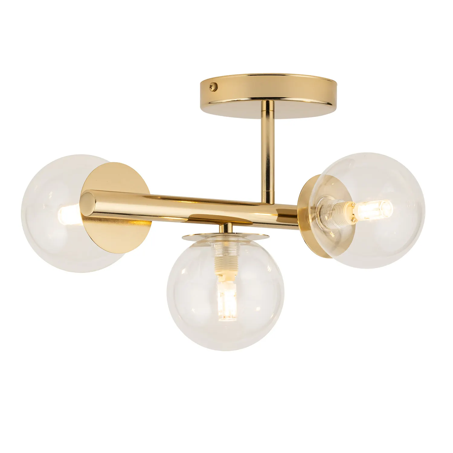 Lampa sufitowa/plafon AVOLA 3 złoty
