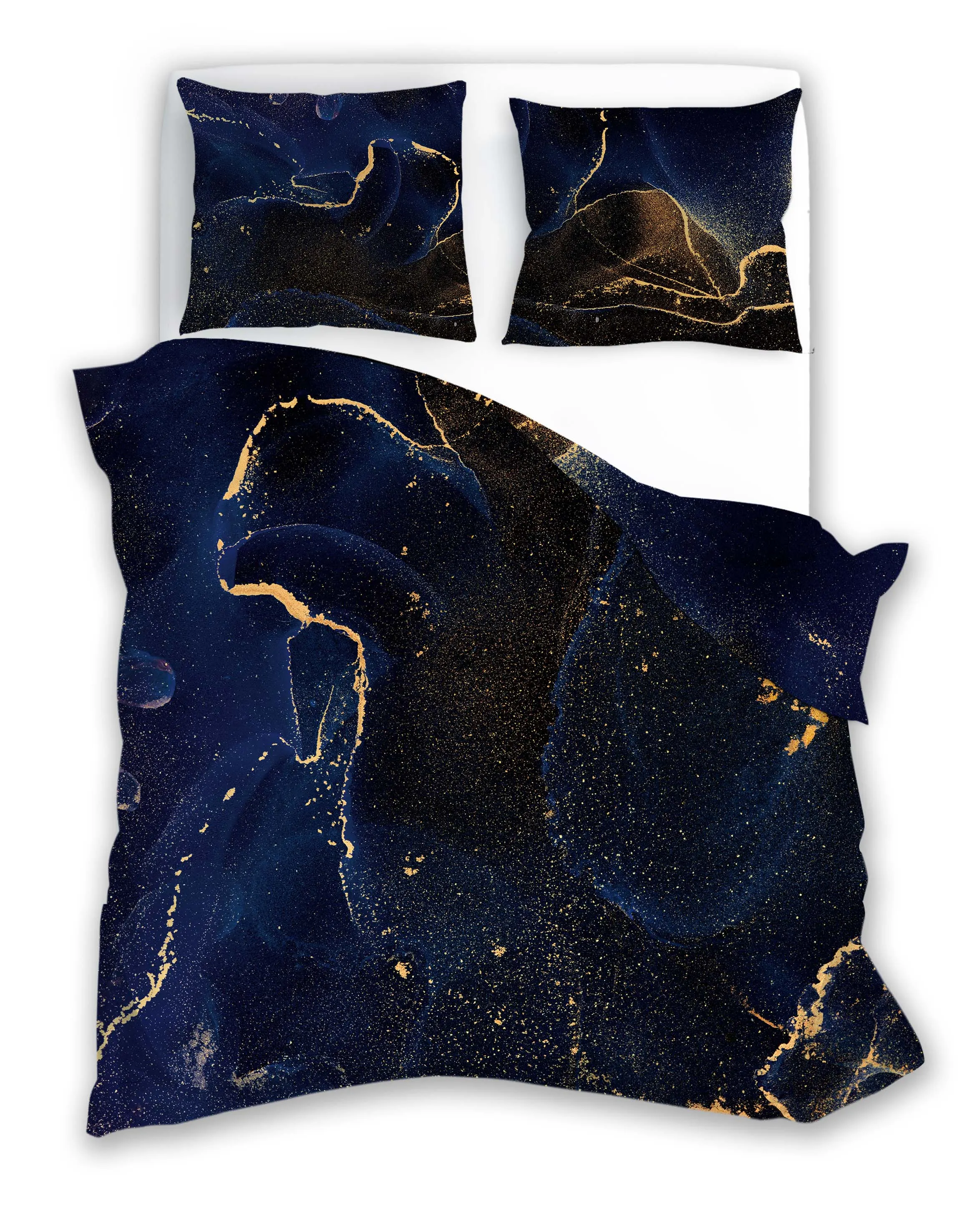 Pościel komplet NOBILE 015 satyna bawełniana 220x200+2x70X80 fotoprint wielokolorowy Poduszka, Wystrój domu, Aksamit