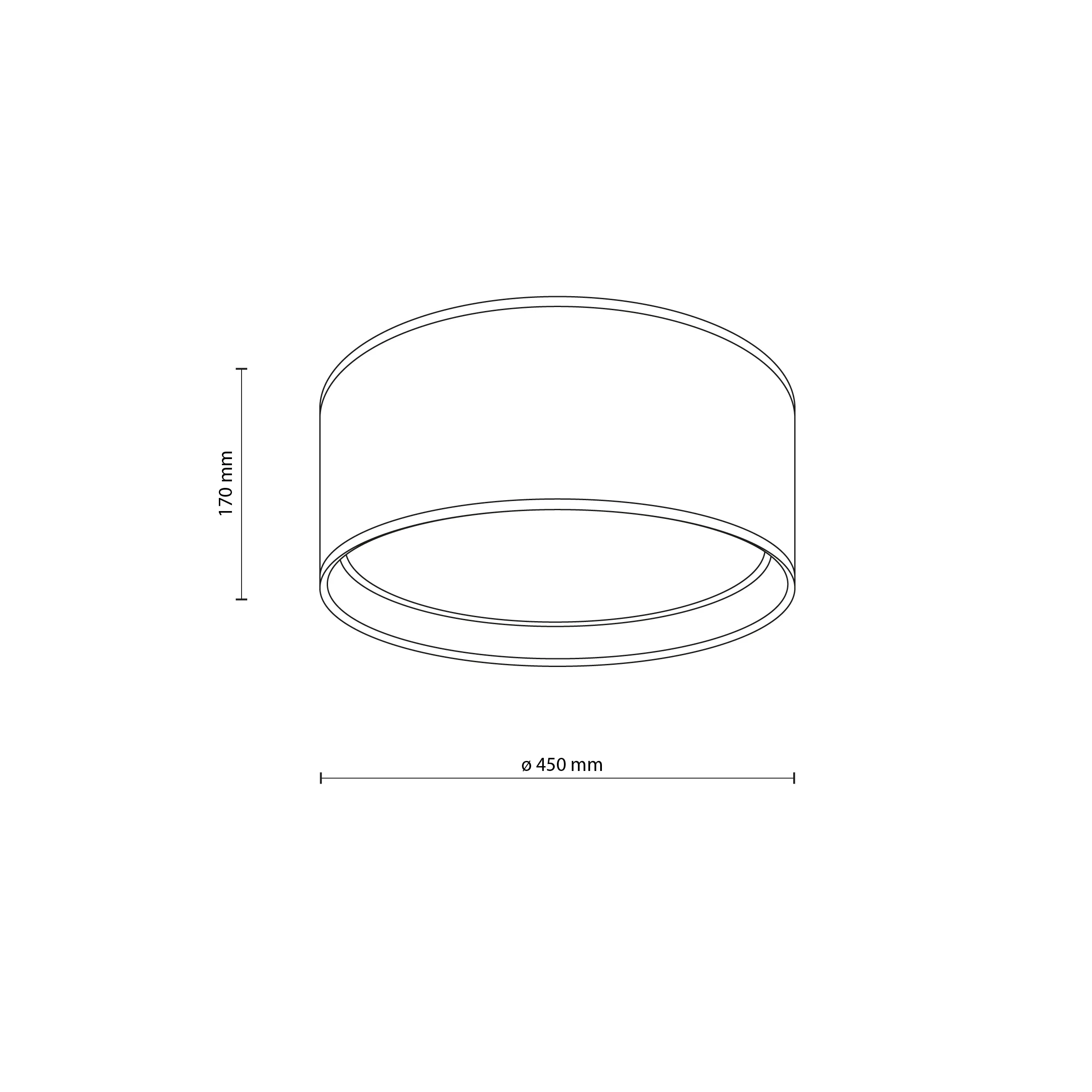 Lampa sufitowa BILBAO beżowa na zewnątrz złota wewnątrz z białym kloszem z tkaniny okrągła 45x17cm - TK_4404