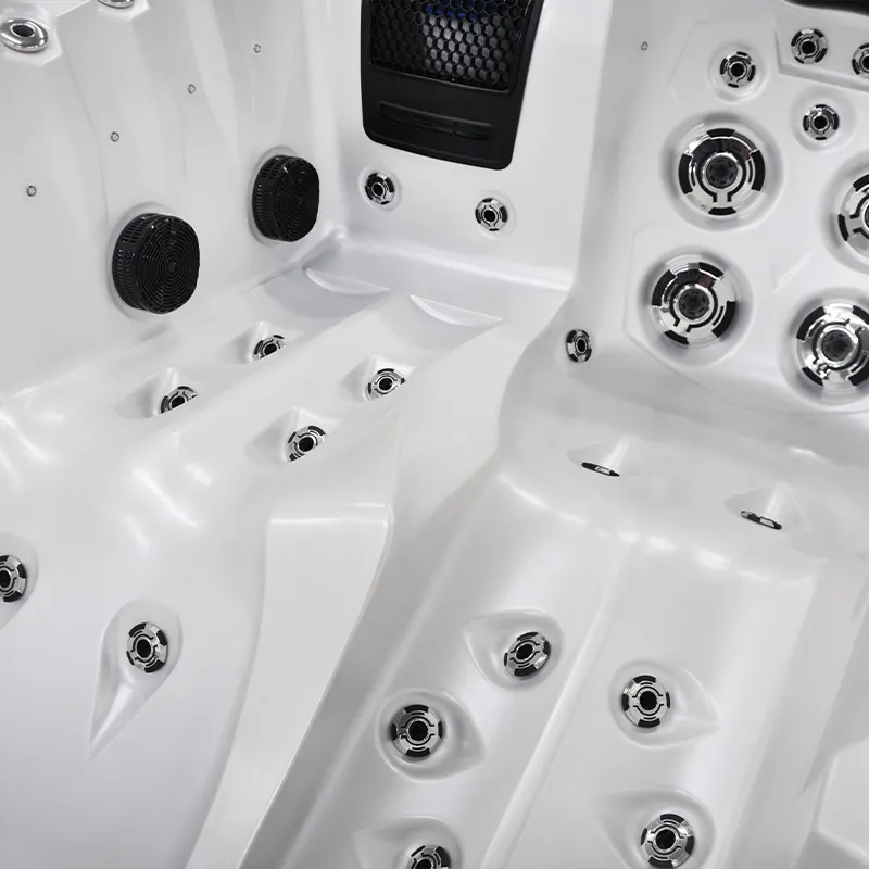 Jacuzzi ogrodowe 2-os. z hydromasażem SPA-749 200x135 cm biały/antracyt - HS_SPA749-3282