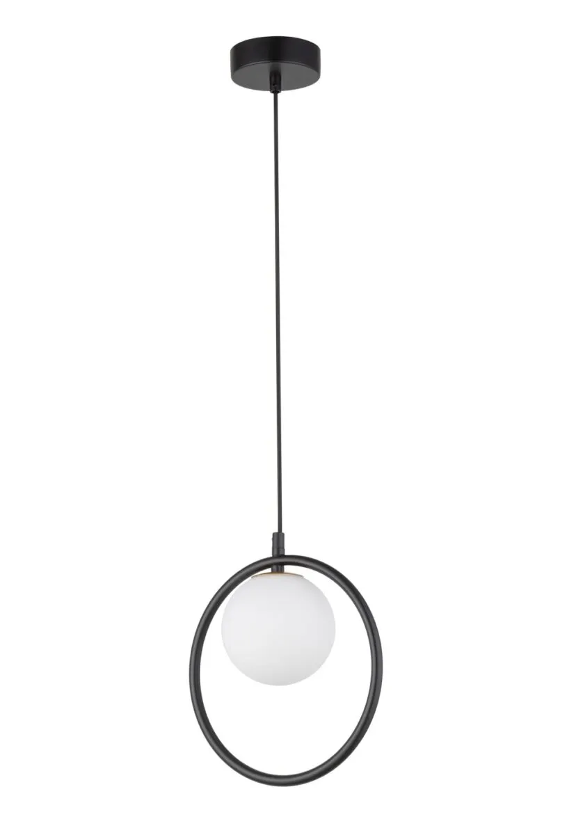 Lampa wisząca AQUA 1 biało-czarna