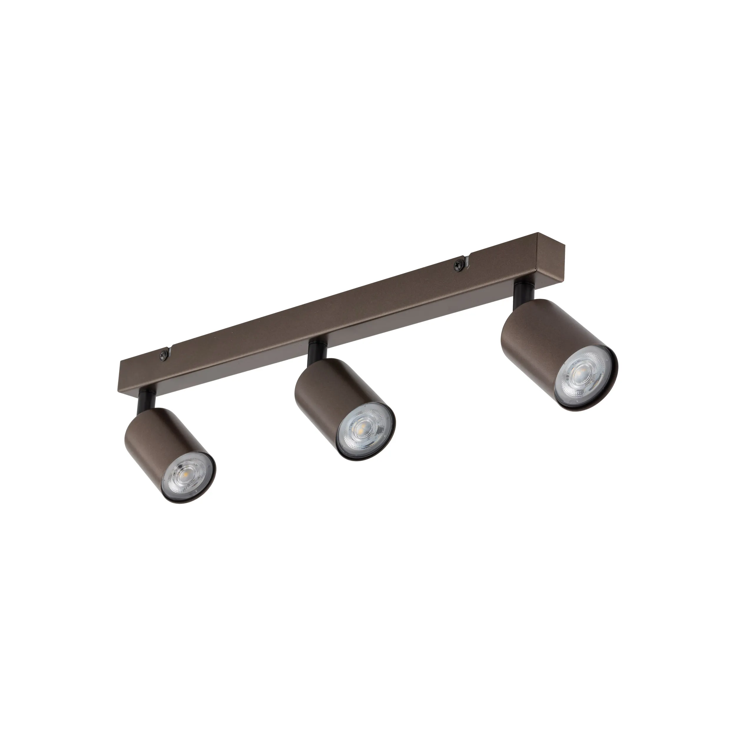 Lampa sufitowa TOP brązowa na metalowej listwie z regulacją 60x19x15cm
