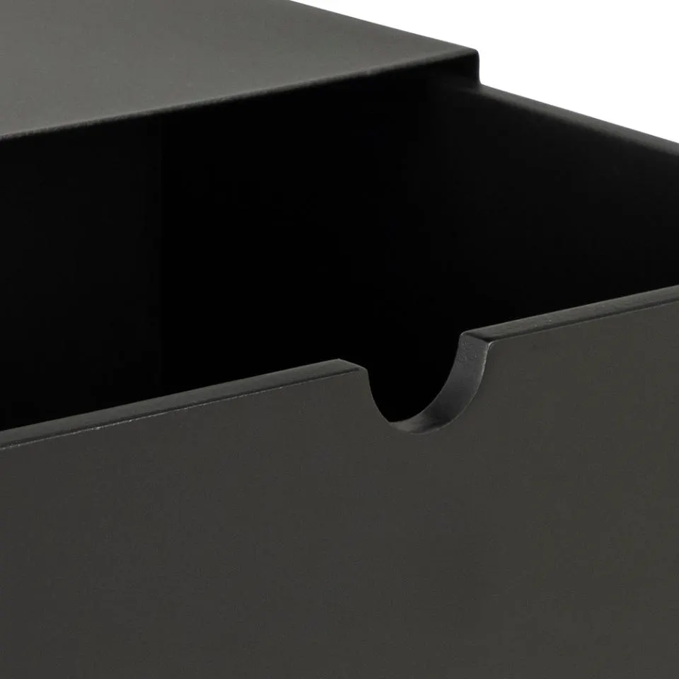 Szafka nocna wisząca z 1 szufladą TELIA 30x25x30 cm Czarny — zdjęcie 12
