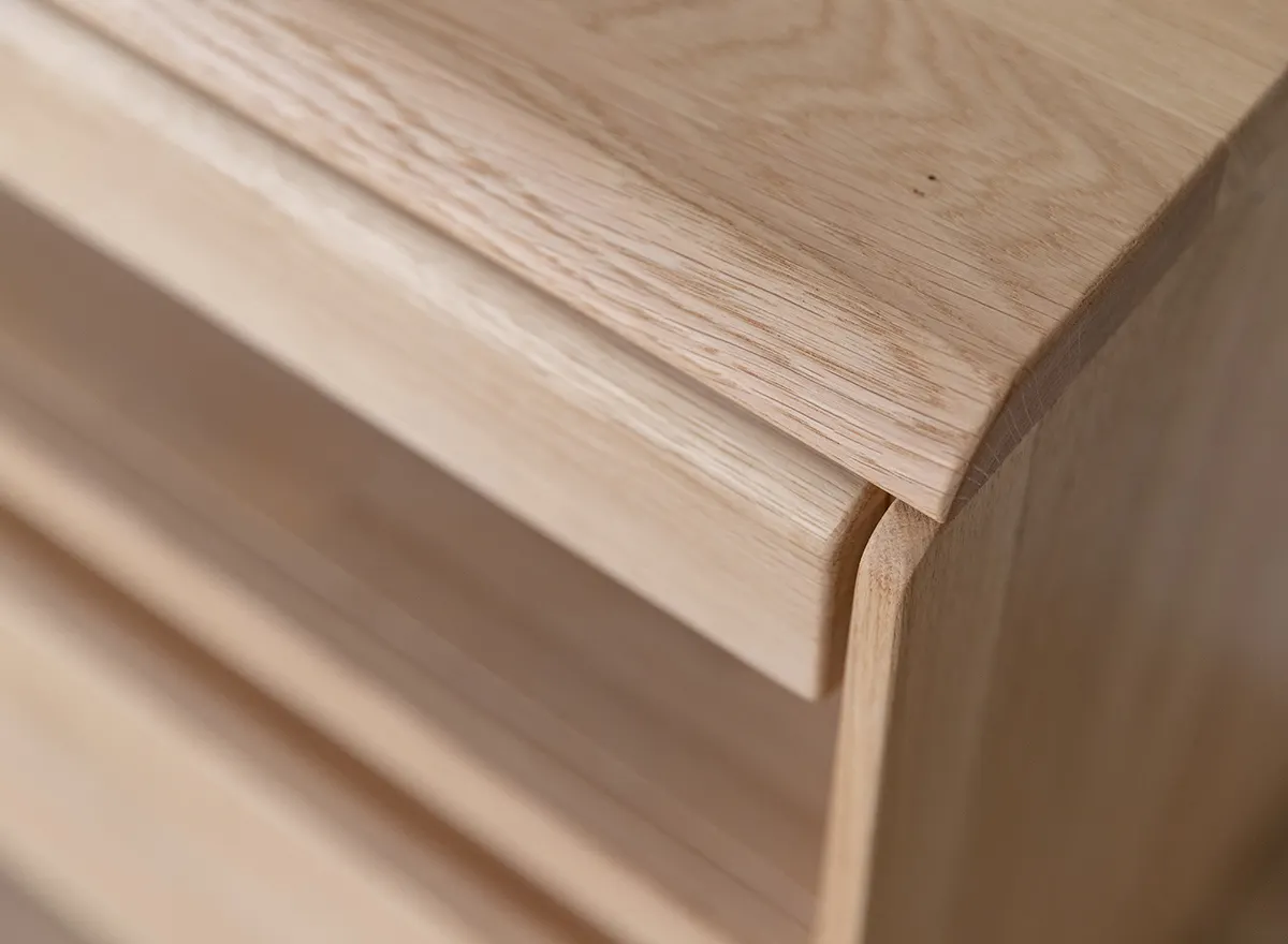 Szafka RTV drewniana DIVISIONE listwa led 165 cm dąb olejowany - ZIDIV09