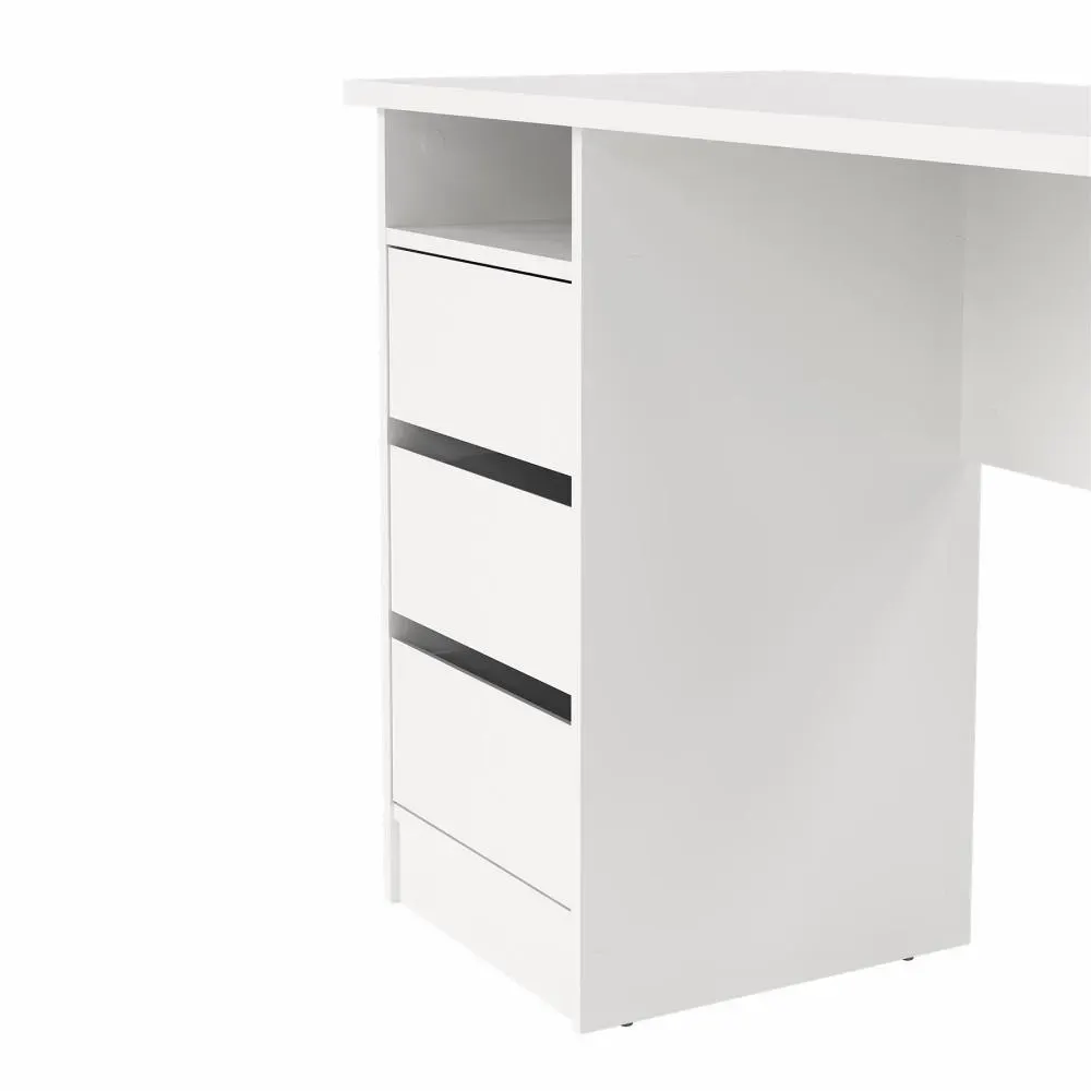 Biurko z 3 szufladami FUNCTION PLUS 110cm białe - TV_704924949