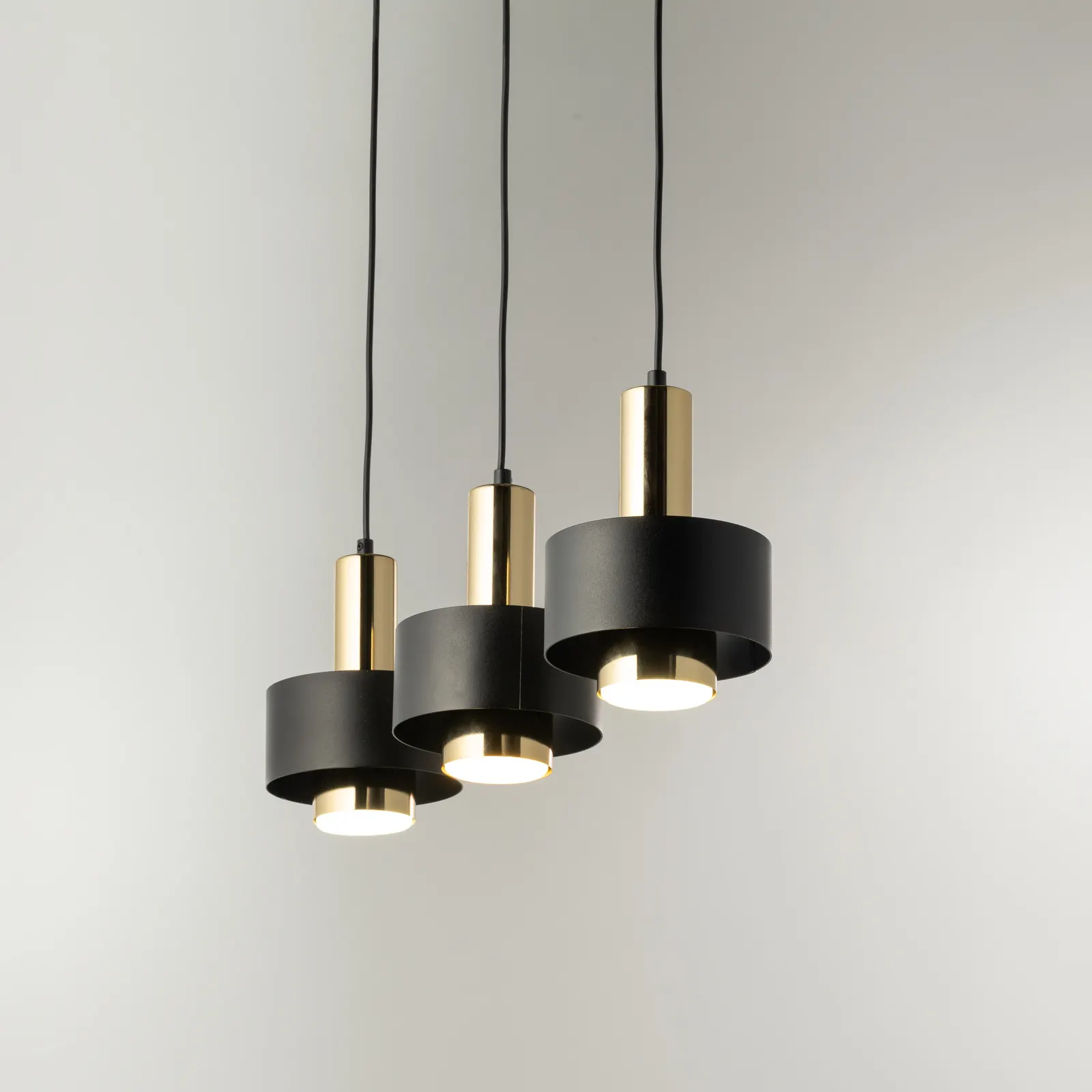 Lampa wisząca RIF LUX 3 czarno-złota - SI_40720