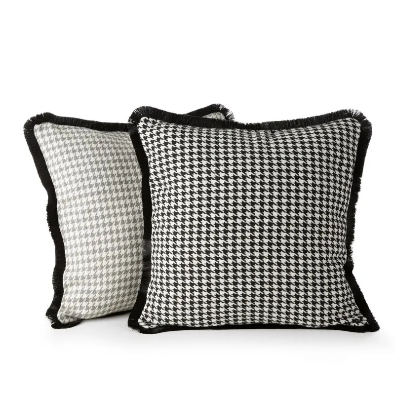 POSZEWKA PEPITKA2B 45 X 45 CM JASNOPOPIELATY - EU_405660