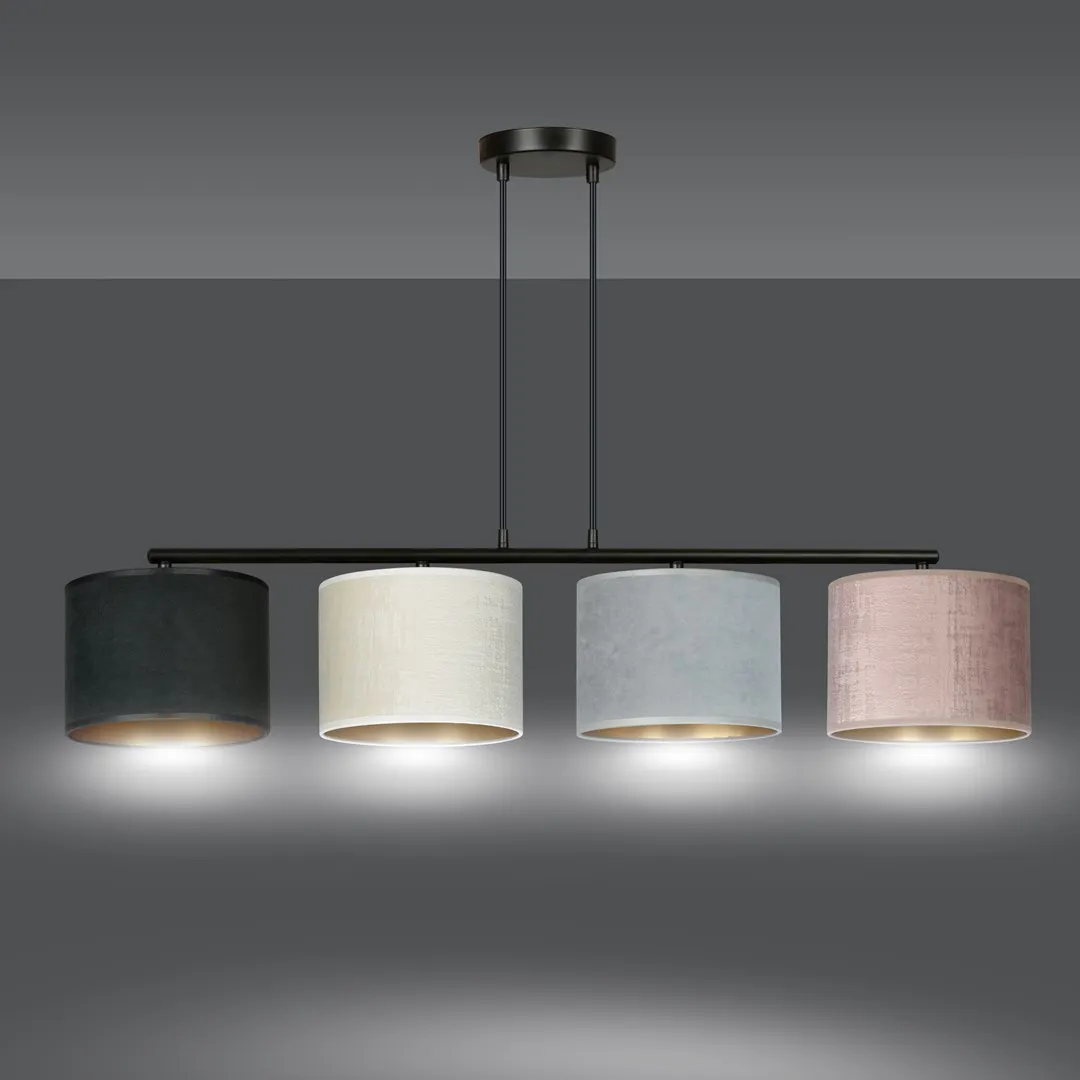 Lampa wisząca HILDE 4 Czarny MIX — zdjęcie 4