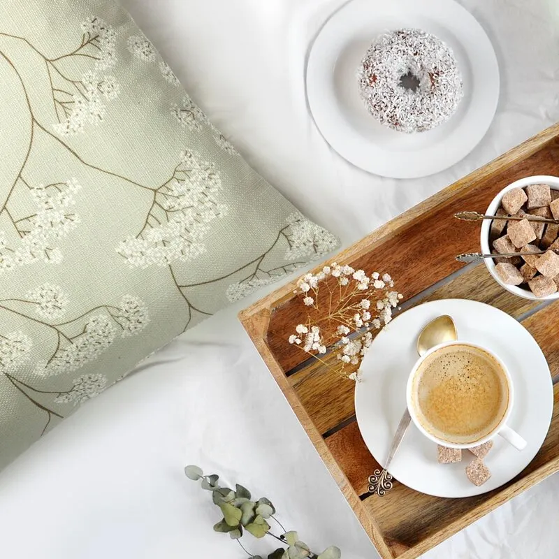 POSZEWKA FLORE 4 45X45 CM JASNOZIELONY - EU_415492