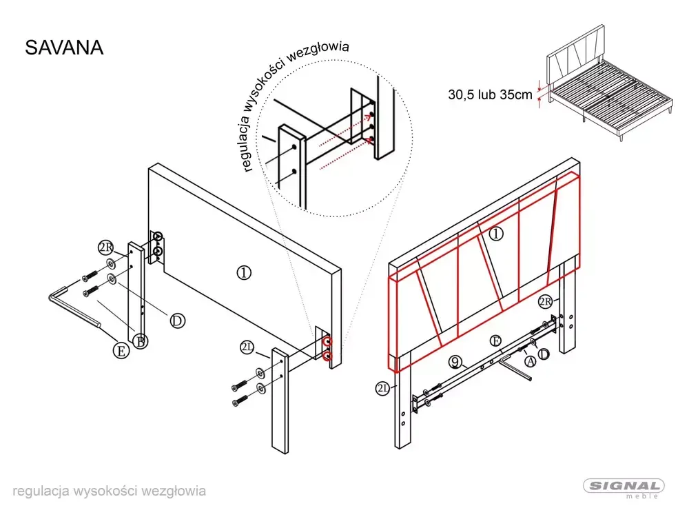 Łóżko ze stelażem SAVANA VELVET 140x200 Bluvel 28 beżowy - SAVANAV140BE
