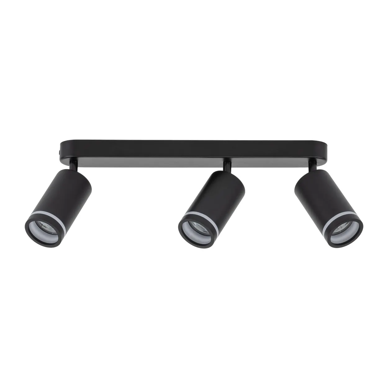Lampa sufitowa JET czarna metalowa na listwie regulowana 55x15x5cm