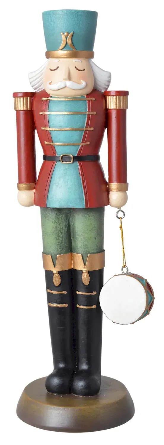 Dziadek do orzechów Z BĘBENKIEM duży 1945 wielokolorowy Dziadek do orzechów Z BĘBENKIEM duży 1945 wielokolorowy