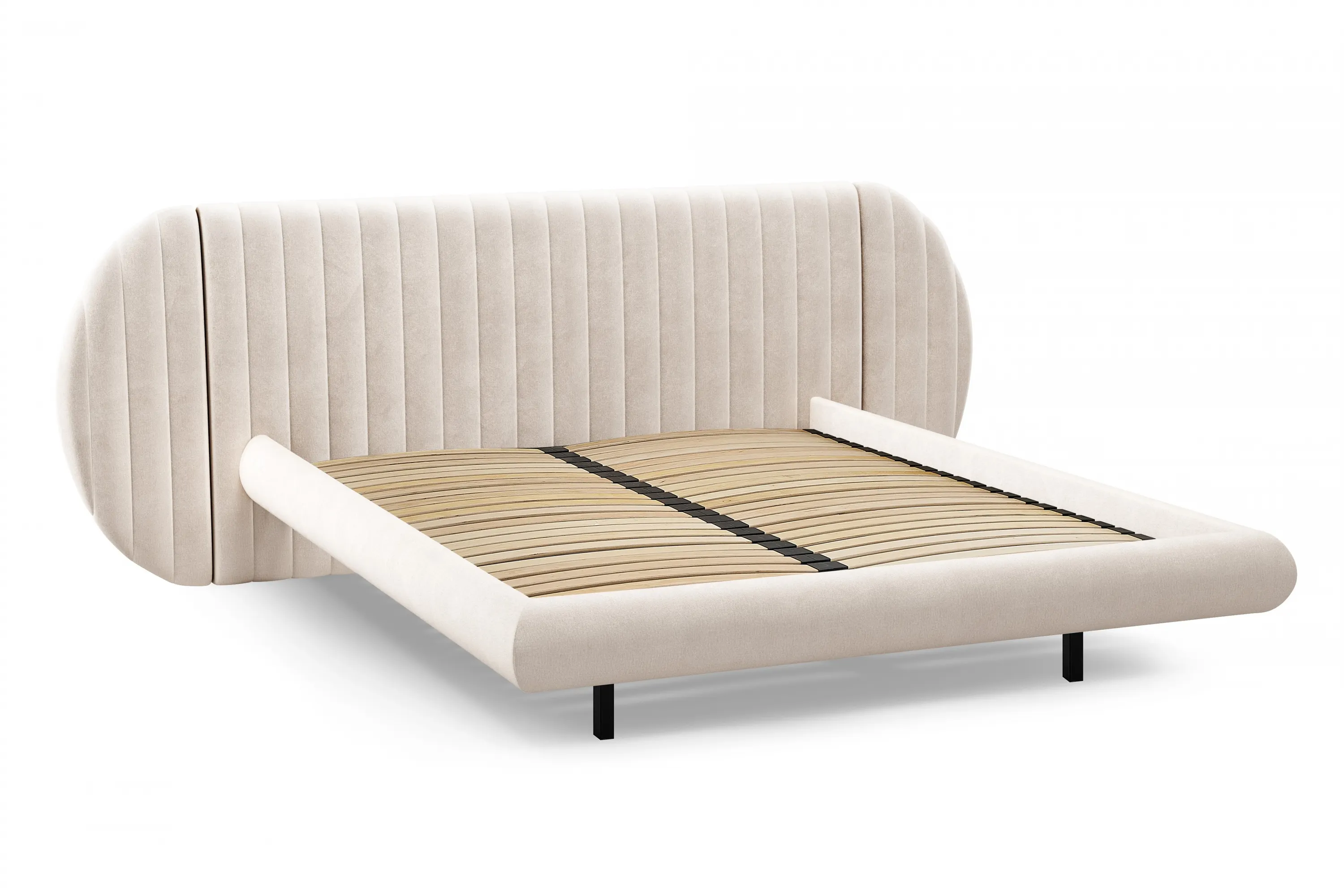 Łóżko Galin lewitujące / 180x200 / Salvador (SIC) 1 - kremowy