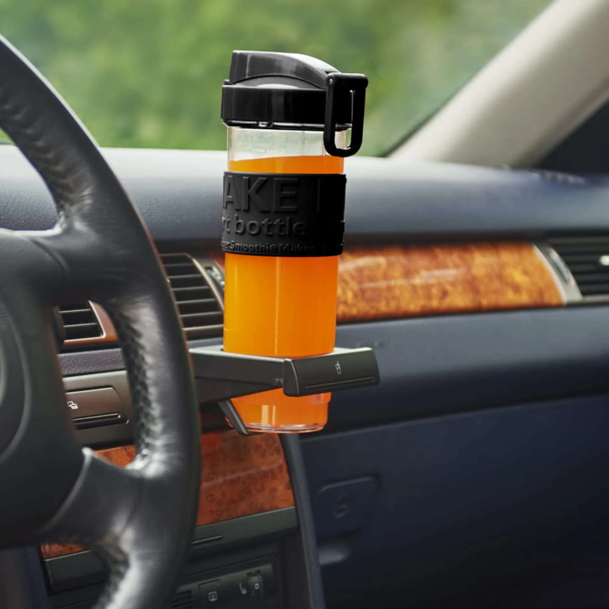 kubek na napoje, uchwyt na kubek, samochód, stojak na kubek, pomarańczowy kubek