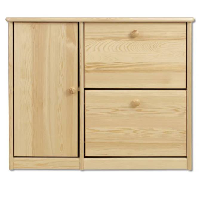 SB118 szafka na buty S90 W80 G29 sosna naturalny DREWMAX