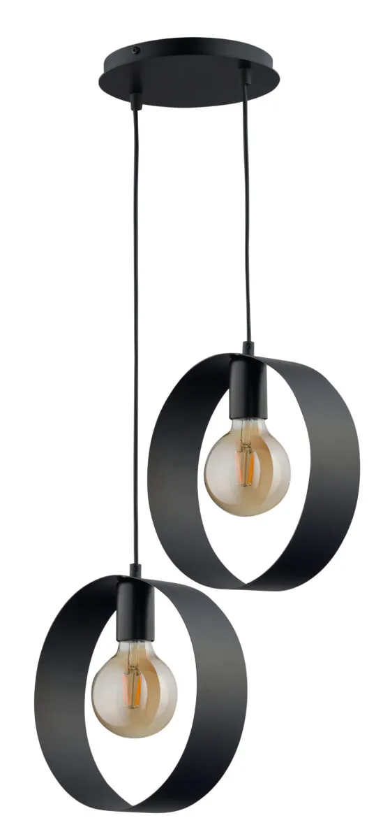 Lampa wisząca HAPPY 2 czarna