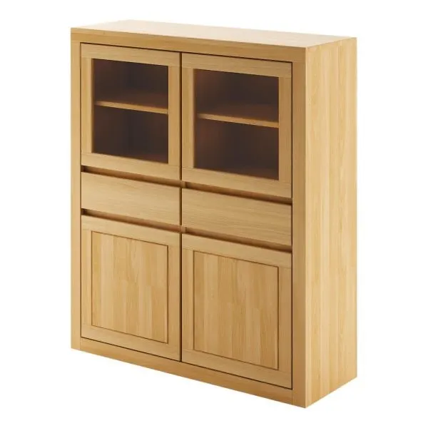 Komoda bukowa KD405 Cherry DREWMAX - 36469