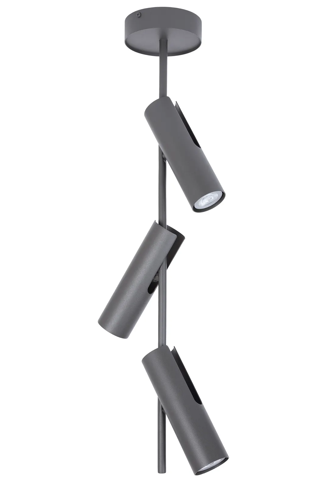 Plafon stalowy LEDA 3 ciemna oliwka Oświetlenie, Lampa