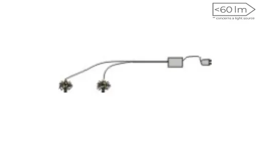 Oświetlenie LED 2-pkt AKSANA biały zimny Oświetlenie LED 2-pkt AKSANA biały zimny