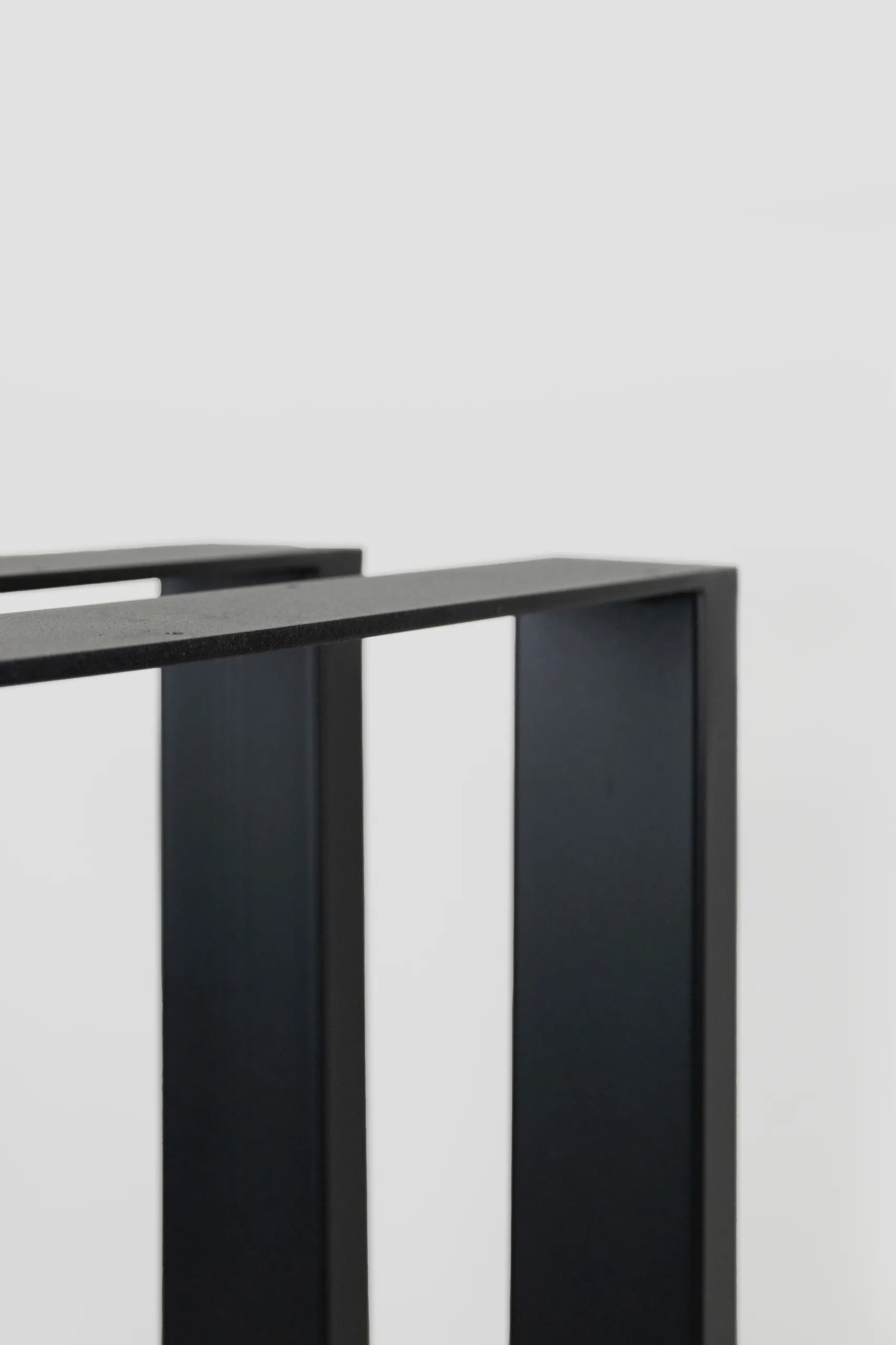 Nogi metalowe do stołu stelaż pod blat MATARO zestaw 2 szt. 72x72x8 czarne - LD_TZ000484