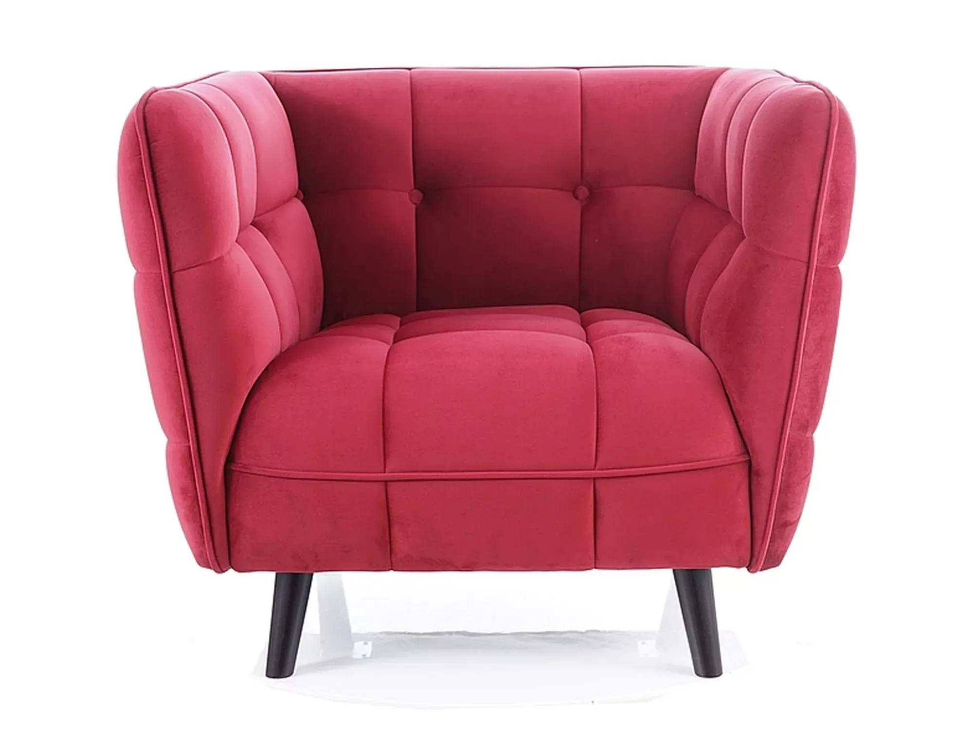 Fotel CASTELLO 1 VELVET Bluvel 59 bordowy wenge