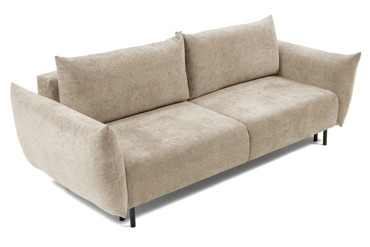 Sofa rozkładana z pojemnikiem ADEL 240 cm beżowa - ADEL_SOF_0TH08