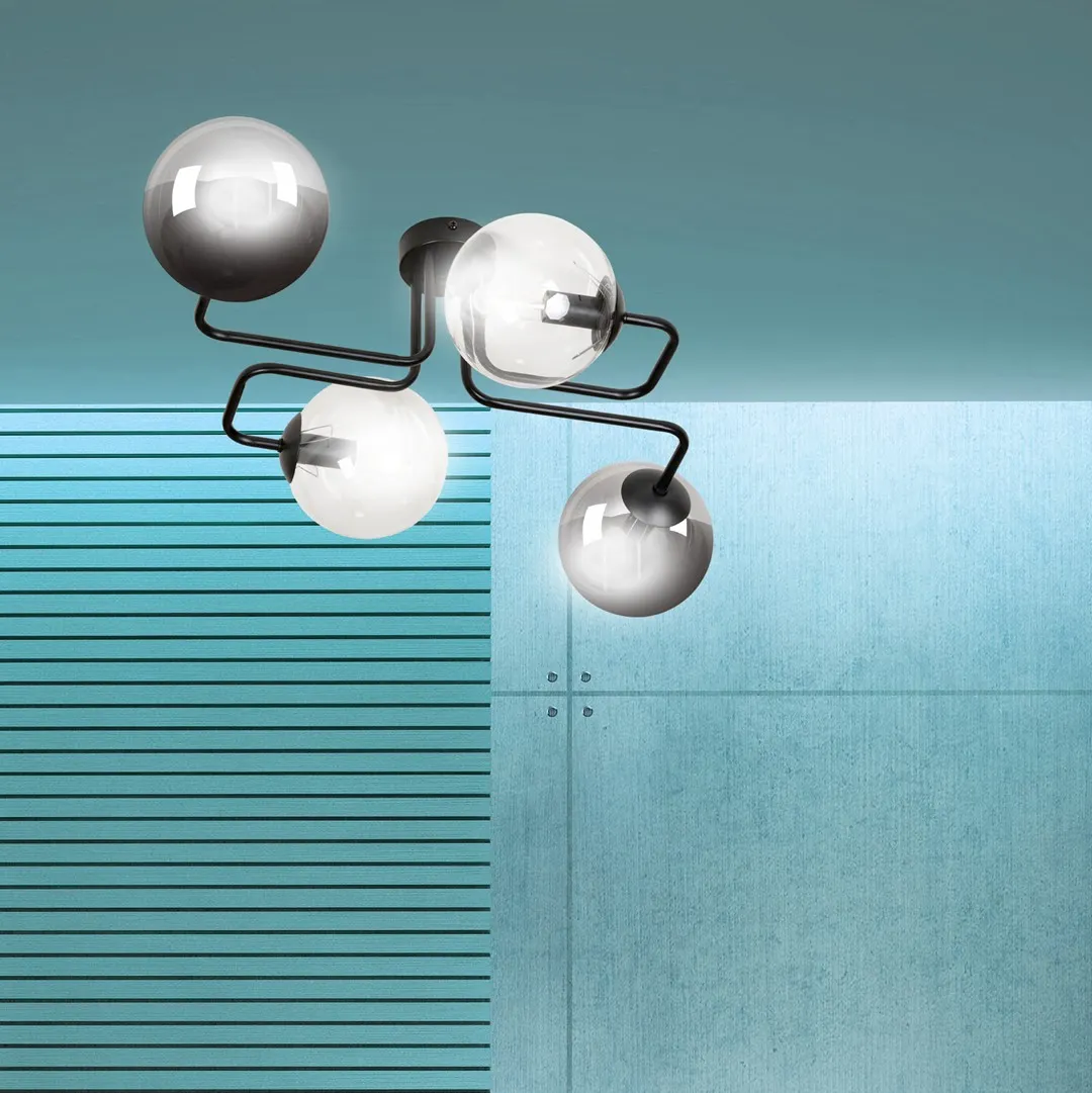 Lampa sufitowa BRENDI Czarny 843/4M3 - 843/4M3