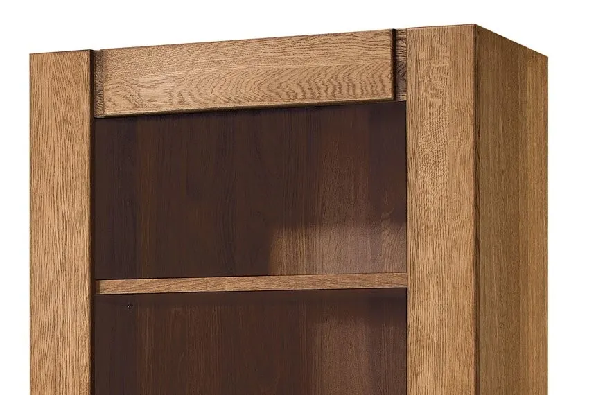 Regał VELVET 17 drewniany dąb rustical 200x75x42cm - TH-100-0969