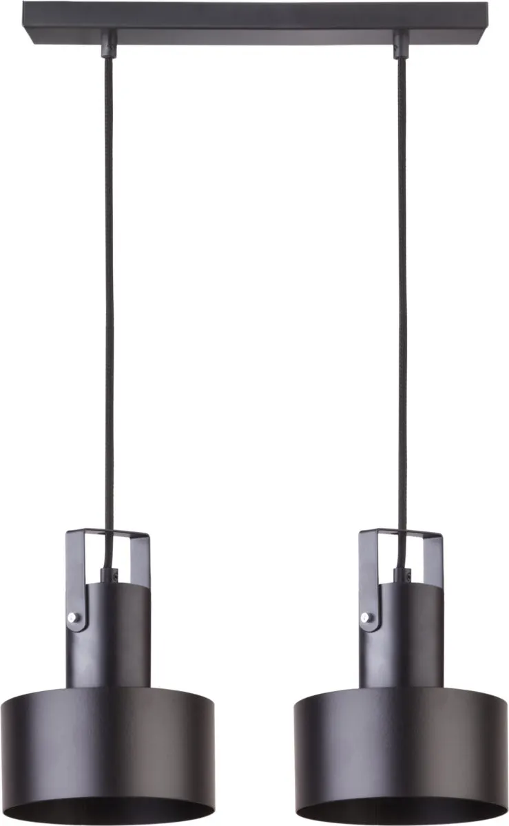 Lampa wisząca RIF PLUS 2 czarna Lampa, Oświetlenie, Żyrandol