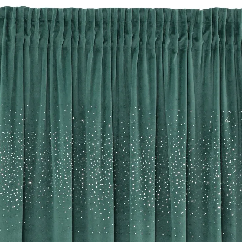 ZASŁONA AURORA NA TAŚMIE 140X270 CM TURKUSOWY - EU_367704