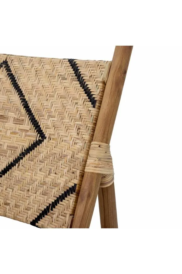 image dachowe krzesło, pleciona mata, rattan, drewniane, wzór plecionki