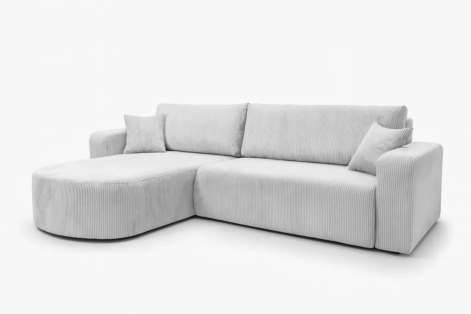 Narożnik uniwersalny BIS rozkładany tkanina Poso 100 waniliowy