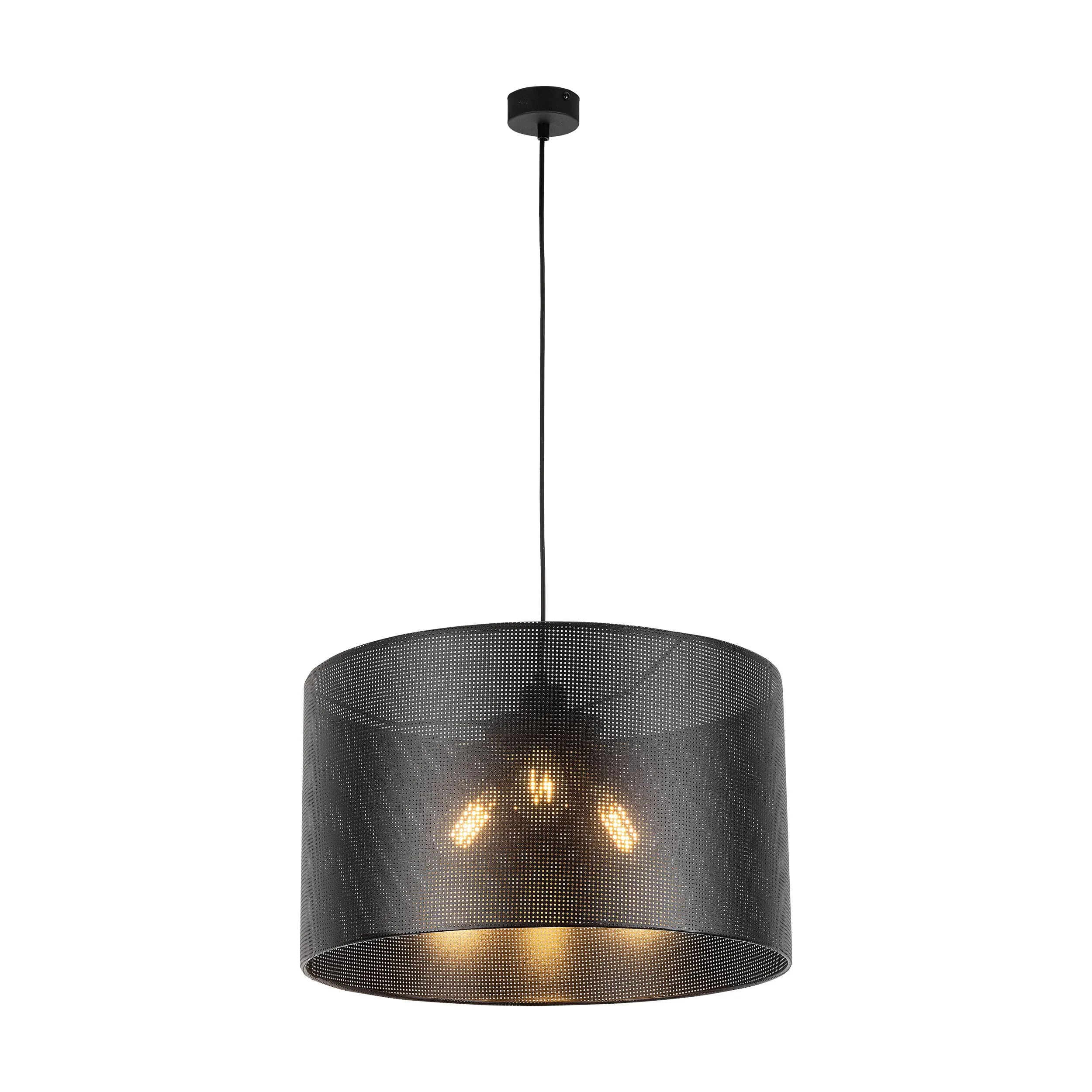 Lampa wisząca MORENO czarna metalowa 120x50cm - TK_4990