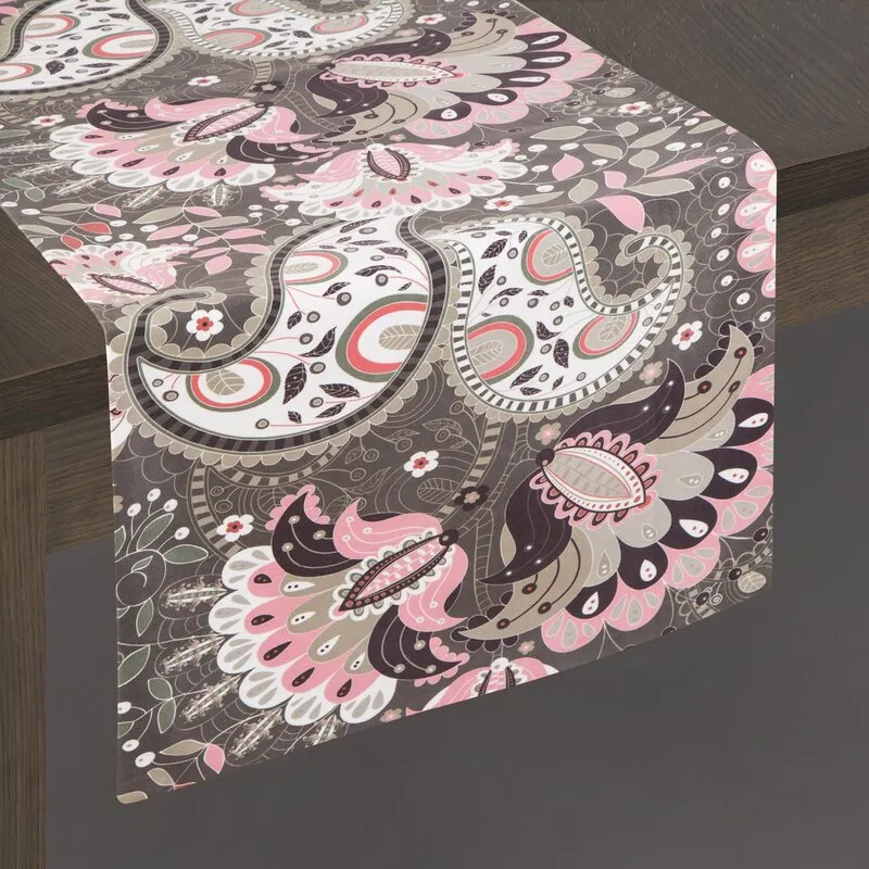 OBRUS ALVINA 35X180 CM CZARNY