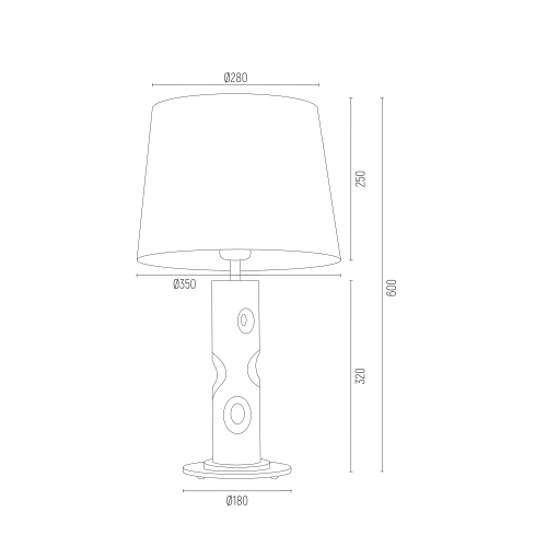 NANCY_3843 Lampa stołowa NANCY chromowana transparentne szkło granatowy abażur 60x35cm - 3843