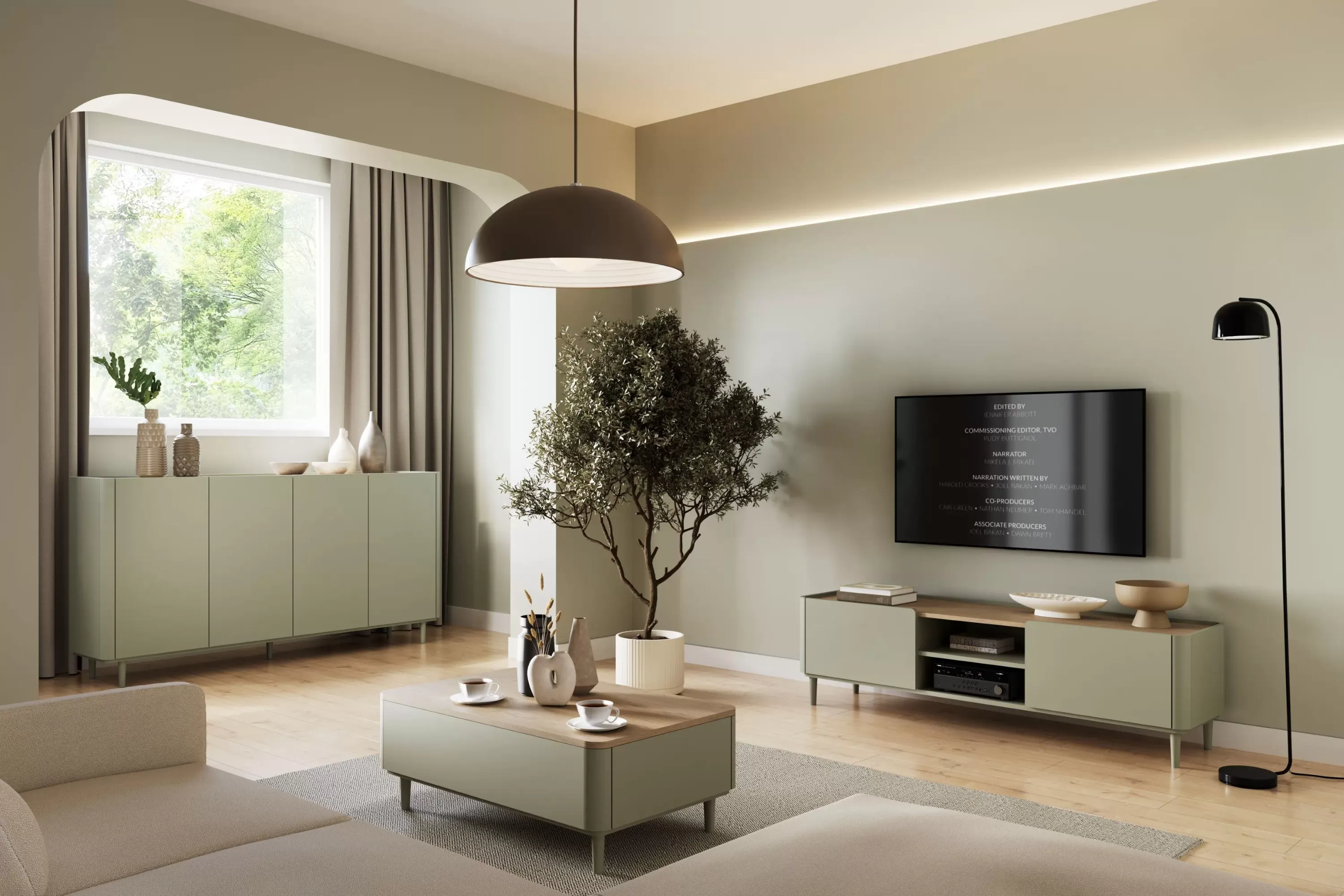 Stolik kawowy z 2 szufladami ELIVO 60x100cm drewniane nogi eukaliptus dąb baltic dune - B_169191