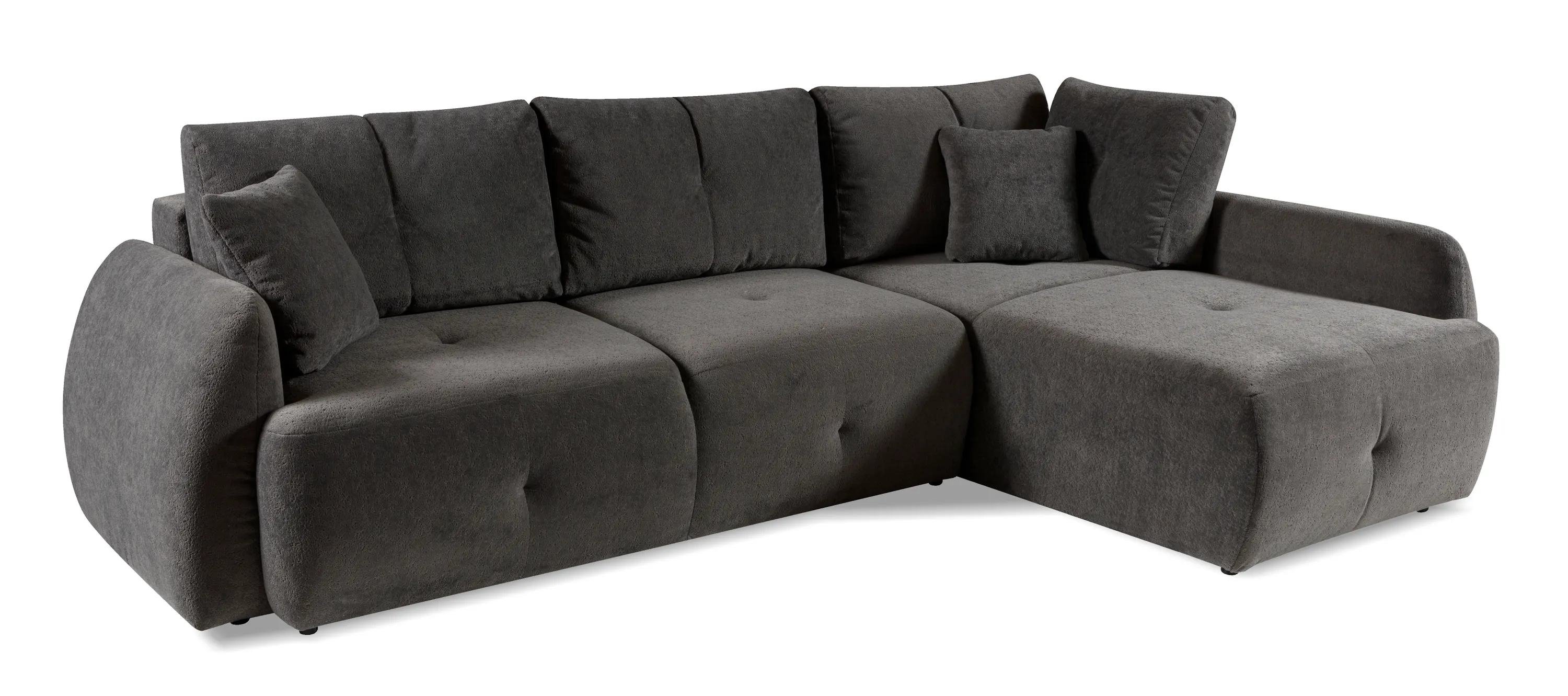 Narożnik rozkładany z pojemnikiem PATAYA BELLINI 291 cm prawostronny szary Narożnik rozkładany z pojemnikiem PATAYA BELLINI 291 cm prawostronny szary