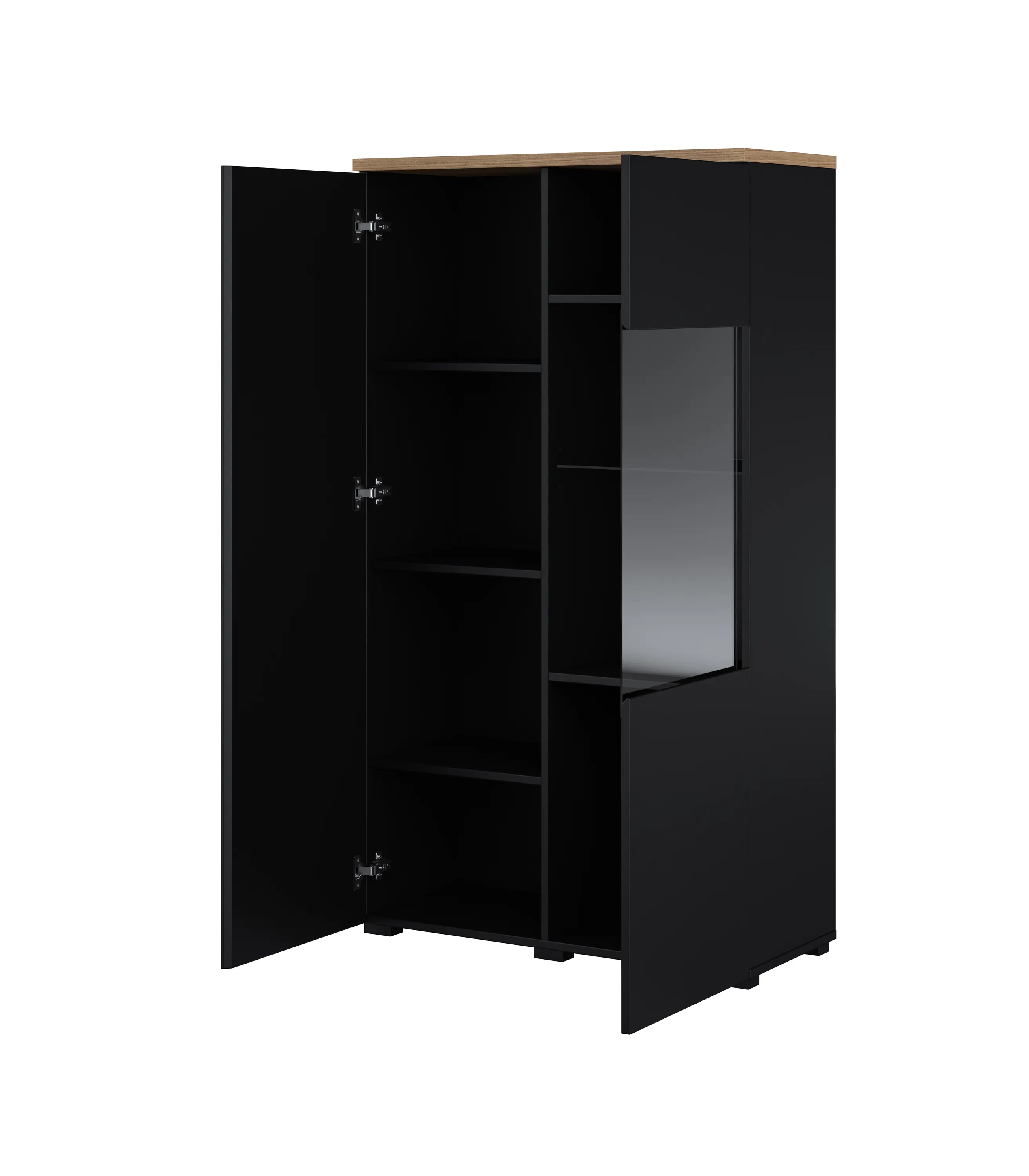 image szafka, szafka kuchenna, czarna, regał, szafka z lustrem