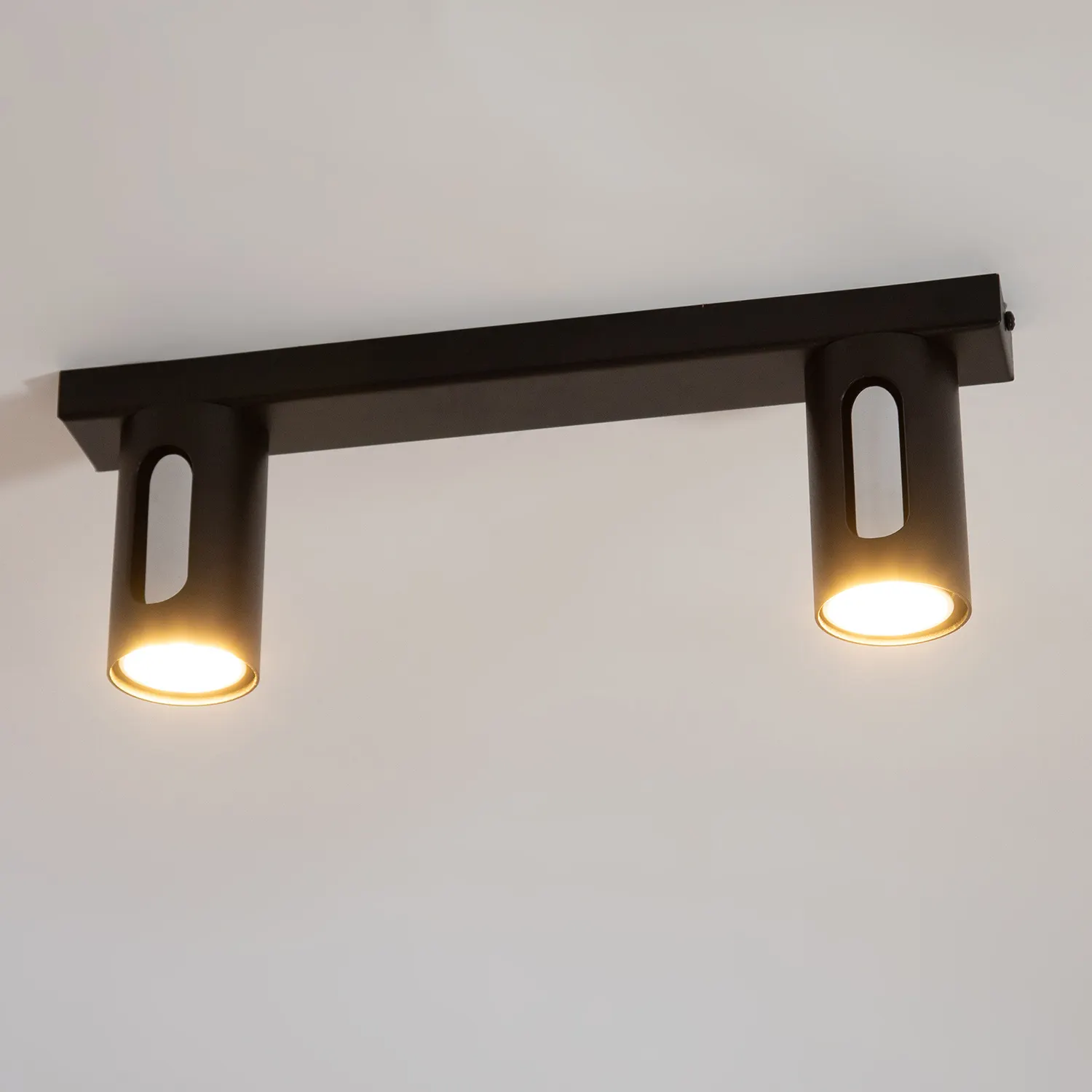 Plafon stalowy FLOW 2 czarny srebrny - SI_41209