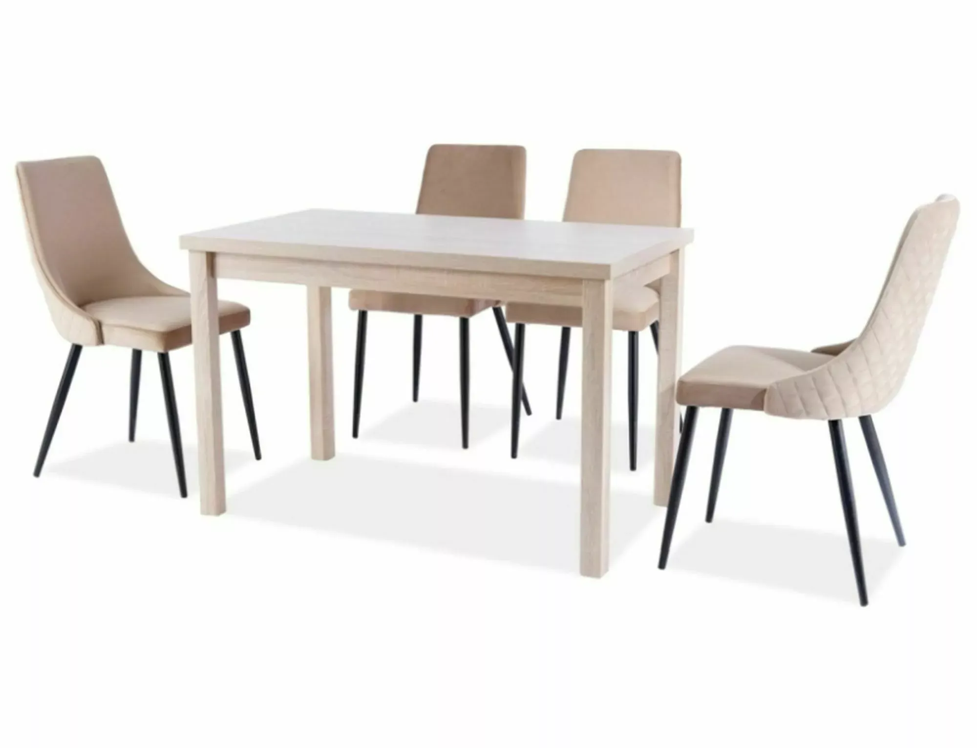 Krzesło PIANO B VELVET Bluvel 28 beżowy stelaż czarny - PIANOBVCBE