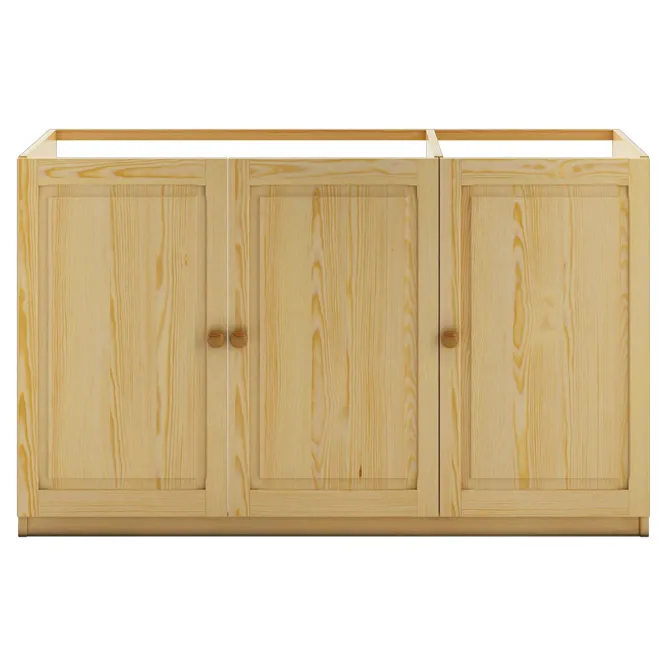 Szafka 3-drzwiowa KW111 S120 W80 G50 sosna surowy DREWMAX
