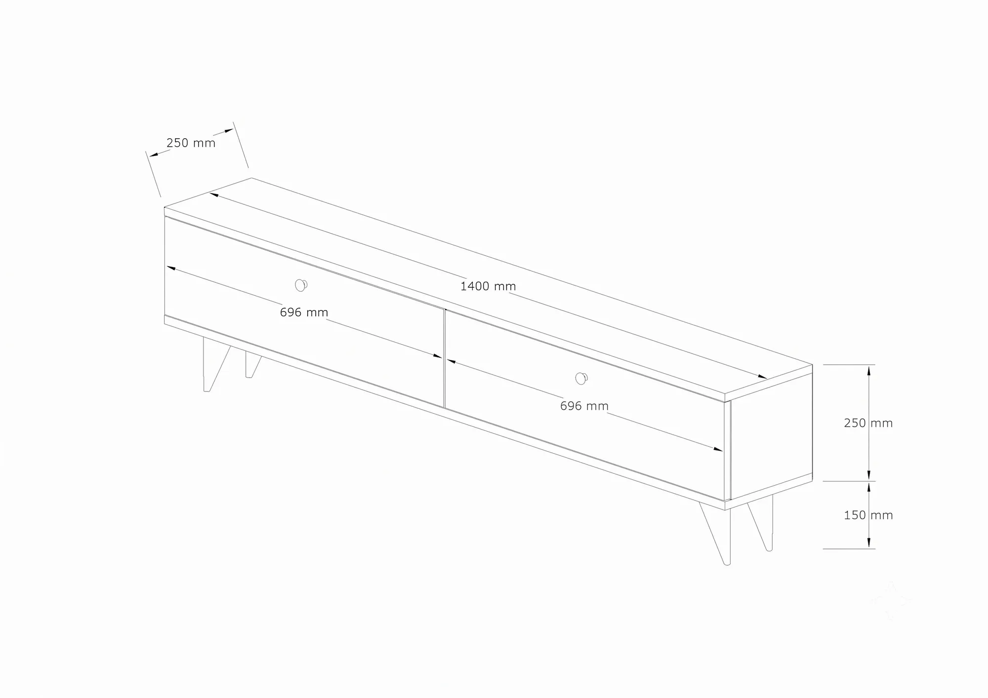 buffet, sideboard, tv cabinet, low cabinet, drawers